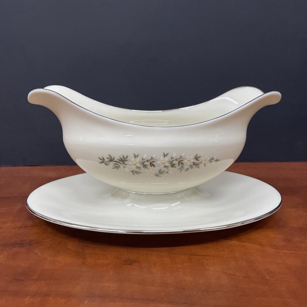Vtg Lenox Brookdale Gravy Boat